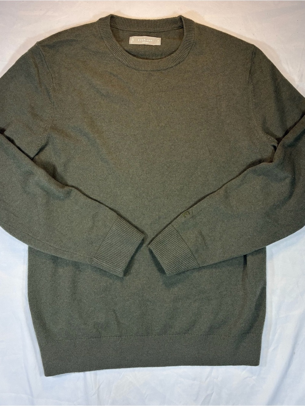 Everlane Men's Cashmere Crewneck Sweater - Olive